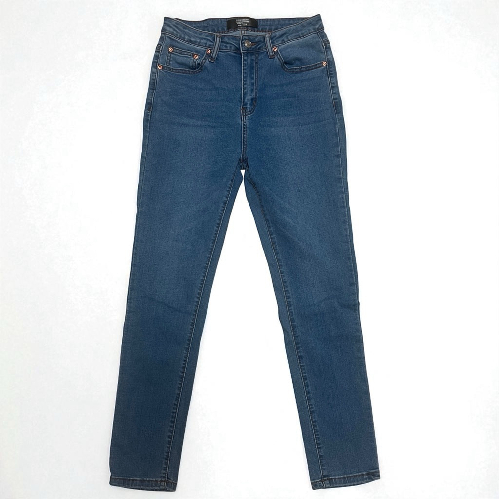 Monkey Ride Jeans Women’s Blue Skinny Stretch Denim Size 7/28 Mid Rise